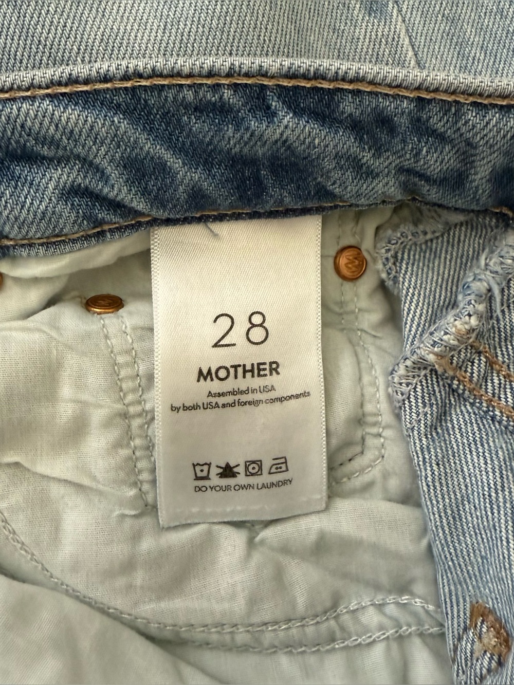 MOTHER The Half Pipe Flood Jeans - Material Girl - Size 28 - Picture 8 of 9